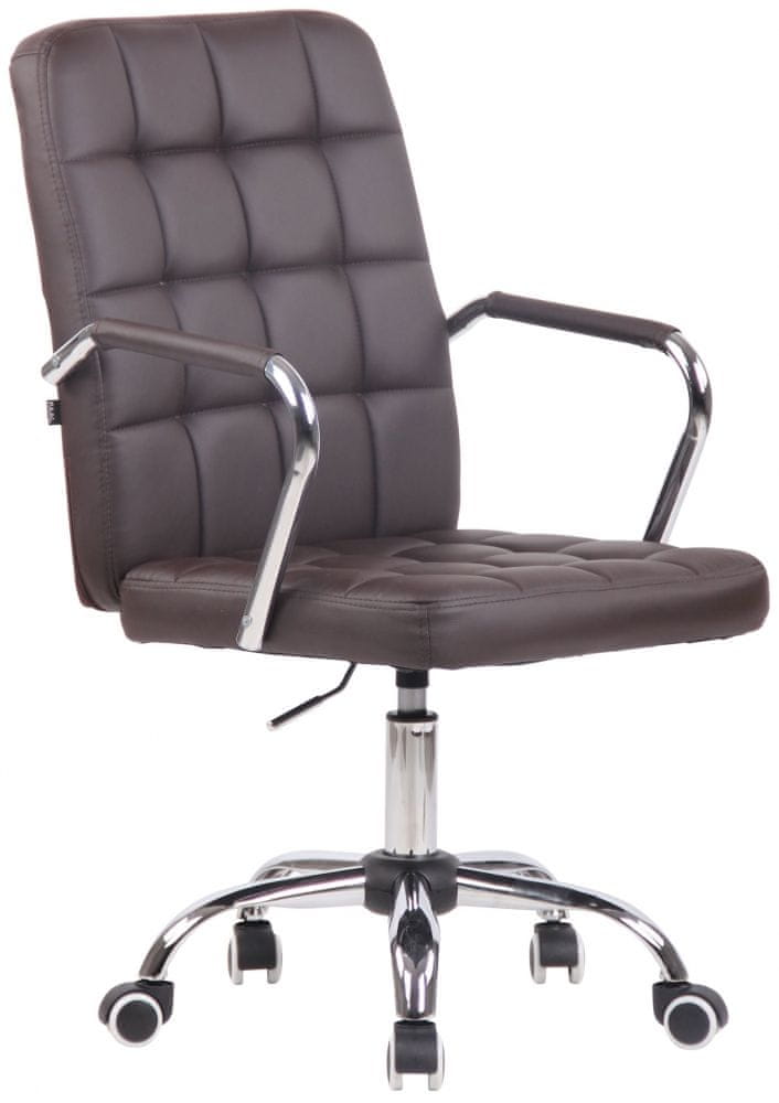 BHM Germany Kancelárska stolička Terni, syntetická koža, hnedá